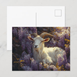 Schlafen in Wisteria-Blume Postkarte