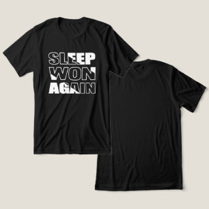 Schlafen ist wieder gewonnen. Funny Zitat Tri-Blend Shirt