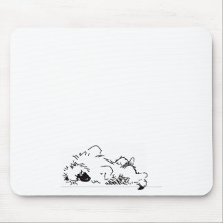 Schlafen Keeshond Mousepad