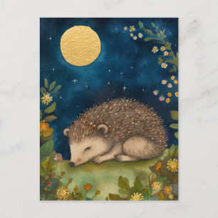 Schlafen Kleine Hedghog Postkarte