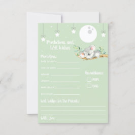 Schlafen Koala Baby Dusche Vorhersagen & gut wolle Einladung