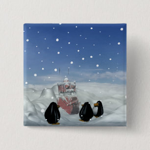 Schlafen mit dem Pinguin-Knopf Button