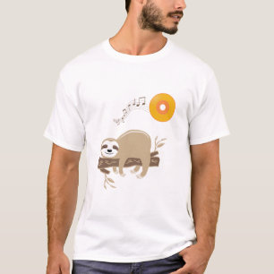Schlafen mit Musik Vinyl Record Sun T-Shirt