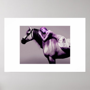 Schlafen mit Pferd Poster