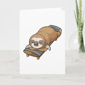 Schlafen mit Skateboard Karte