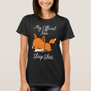 Schlafen Pajamas Nachtdress Fox Schlafen T-Shirt