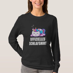 Schlafen Pajamas Nachthemd Unicorn T-Shirt