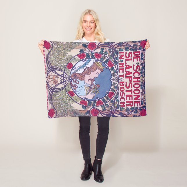 Schlafen Schönheit, Deckkunst, Van Caspel Fleecedecke (Beispiel)