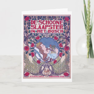 Schlafen Schönheit, Deckkunst, Van Caspel Karte