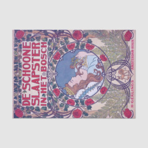 Schlafen Schönheit, Deckkunst, Van Caspel Seidenpapier