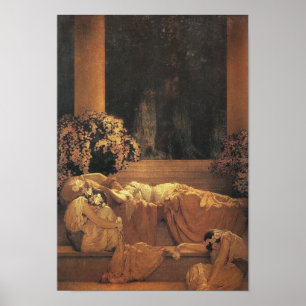Schlafen Schönheit, Maxfield Parrish Fine Art Poster