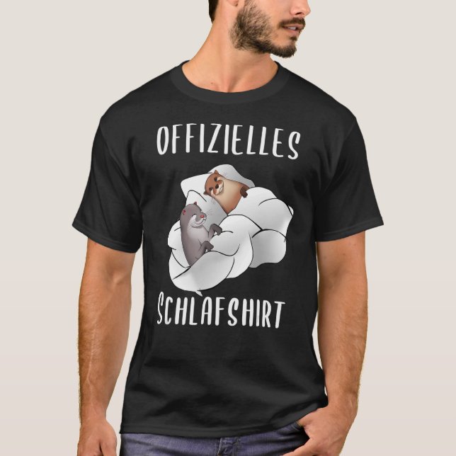 Schlafen Shirt mit zwei Sea Otter Pajamas Schlaf (Vorderseite)