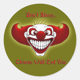 Schlafen Sie nicht… Runder Aufkleber