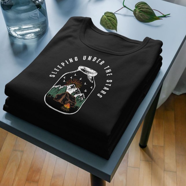 Schlafen unter den Sternen Außenpolitisches Campin T-Shirt (Von Creator hochgeladen)