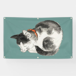 SCHLAFEN VON CAT JAPANISE WOODBLOCK DRUCKBanner Banner