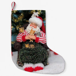 Schlafen Weihnachten und Kätzchen Weihnachten Stru Kleiner Weihnachtsstrumpf