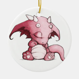 Schlafenbabydrache Keramikornament