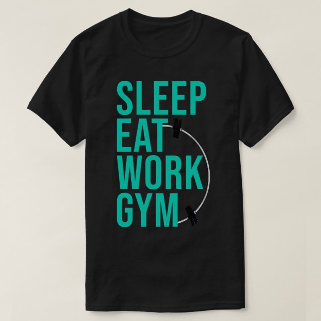 SCHLAFENDE ARBEITSGYM 7 T-Shirt (Design vorne)