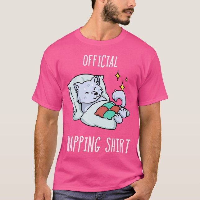 Schlafende Arktis Fox Sleepyhead T-Shirt (Vorderseite)