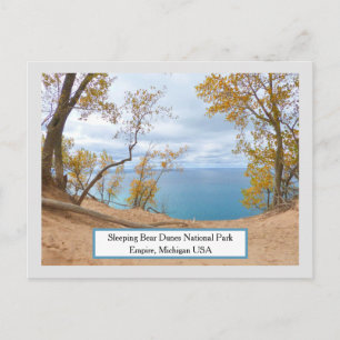 Schlafende Bärenduschen, Lake Michigan/Herbstruhe Postkarte