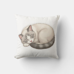 Schlafende BB Katze Niedliche Kuschelkatze Kissen