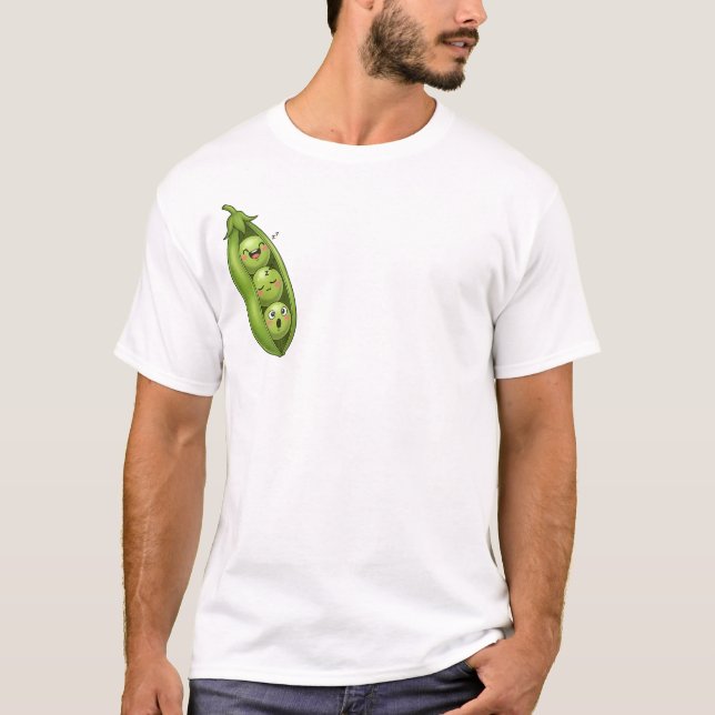 Schlafende Erbsen in einer Hülse T-Shirt (Vorderseite)