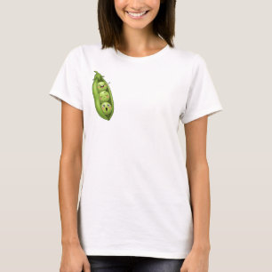 Schlafende Erbsen in einer Hülse T-Shirt