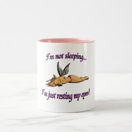 Schlafende Fee Zweifarbige Tasse