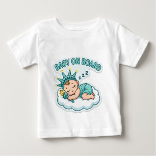 Schlafende Freiheitsstatue Baby T-shirt