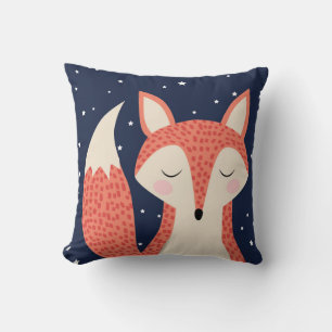 Schlafende Fuchs Art roter Fuchs Nachthimmel und S Kissen