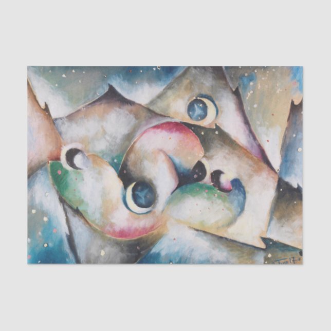 Schlafende Gestalten in Nachtlicher von Arnold Top Seidenpapier (Vorderseite)