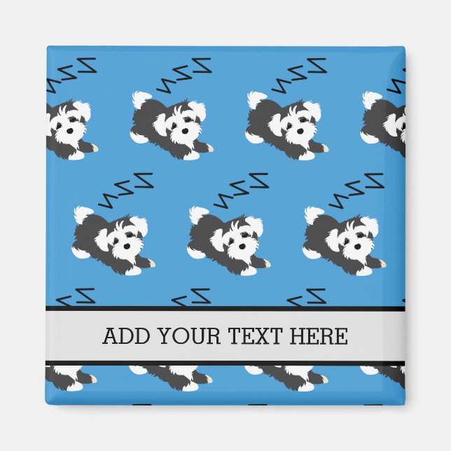 Schlafende Hunde Hunde Tiere Lover ZZZ Hauseigentü Magnet (Vorne)