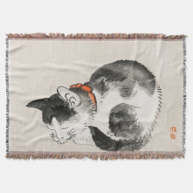 Schlafende Katze Decke (Vorderseite)