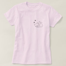 Schlafende Katze Einfach T-Shirt