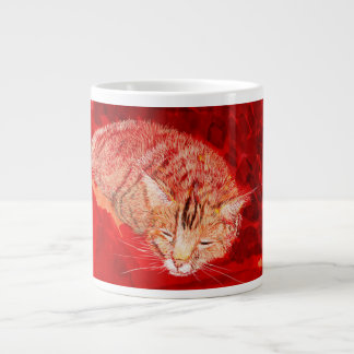 Schlafende Katze Jumbo-Tasse