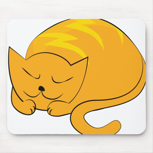 Schlafende Katze Mousepad (Vorne)