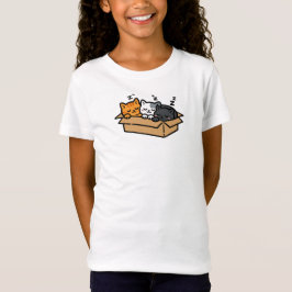 Schlafende Katzen in einer Box T-Shirt