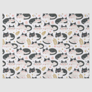 Schlafende Katzen Seidenpapier