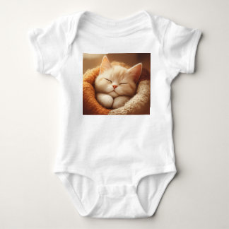 Schlafende Kitty Baby Strampler