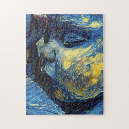 Schlafende neue Welt, in den Armen der Liebe. Puzzle