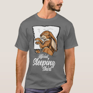 Schlafende niedliche Rabbit-Hasen schlafen Nachts T-Shirt