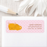 Schlafende Orange Tabby Cat