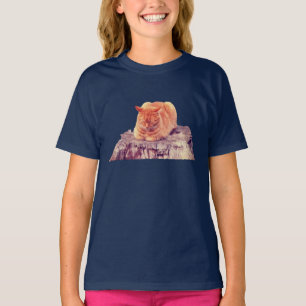 Schlafende Orange Tabby Cat T-Shirt