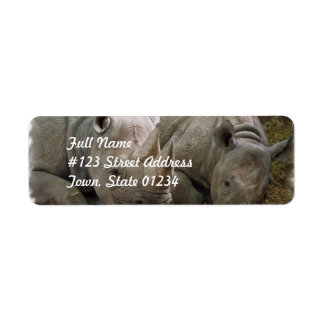 Schlafende Rhinos Mailing Labels