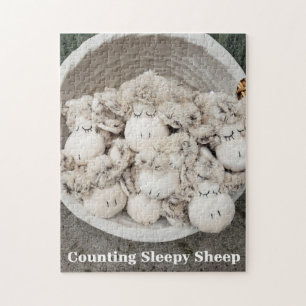 Schlafende Schafe Zählpuzzle, 28 cm x 36 cm, 252 T Puzzle