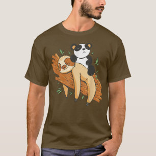 Schlafende Schlucht Panda tragen Tiere lustig T-Shirt