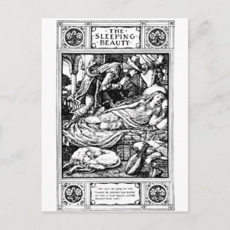 schlafende Schönheitsbilder Postkarte