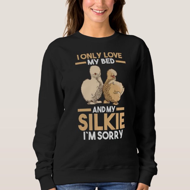 Schlafende Silkie Chicken Sweatshirt (Vorderseite)
