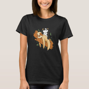 Schlafende Sloth Panda Bärentiere T-Shirt
