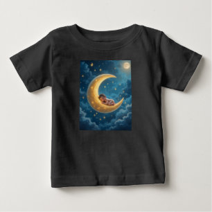 Schlafender Baby-Mond T-Shirt